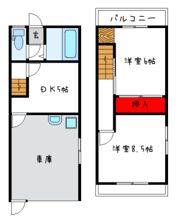 日置荘西町戸建の間取り画像