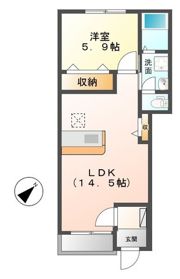 Allez Crest Neo（アレ クレスト ネオ）の間取り画像