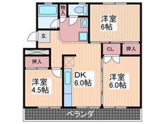耕雲ハイツB棟の間取り画像
