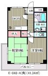 第2レクコーポ舞浜(E-048)の間取り画像
