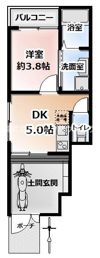 F.RISE NEYAGAWA Ⅰの間取り画像
