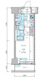 GENOVIA阪東橋skygarden(ジェノヴィアバンドウバシスカイガーデンの間取り画像