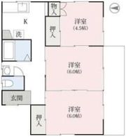 石田貸住宅5号棟の間取り画像