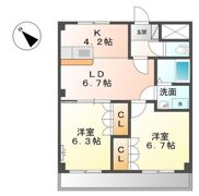プレステージ壱番館の間取り画像