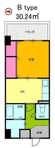 メゾンサクラ9期の間取り画像