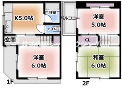 高柳貸家の間取り画像