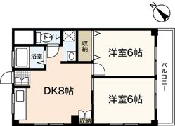 瀧川マンションの間取り画像