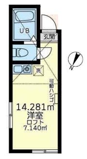 ユナイト新子安ジャスティンポットの間取り画像