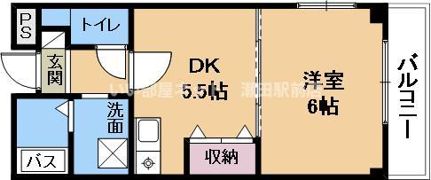 グランベール弐番館の間取り画像