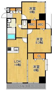 ファミール守恒の間取り画像