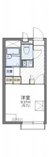 レオパレスエメラルドグリーンの間取り画像