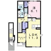 ラシュレRの間取り画像