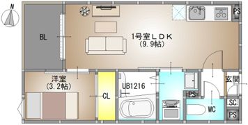 REGALEST 庭瀬Ⅱの間取り画像