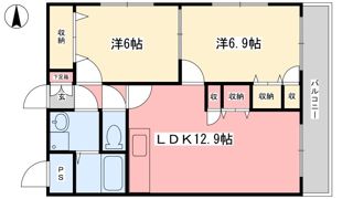 モナーク余戸の間取り画像