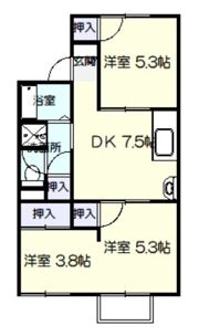 ブルーハイツの間取り画像