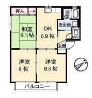 ミラベル焼山中央 A棟の間取り画像
