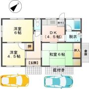 福島貸家の間取り画像