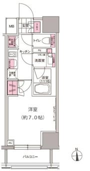 プレジリア東日本橋の間取り画像