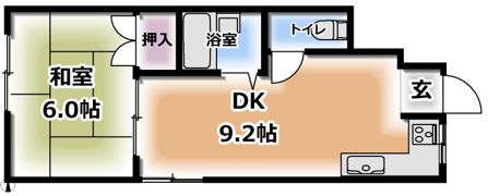 三木ハイツの間取り画像