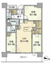 URAWA THE TOWERの間取り画像