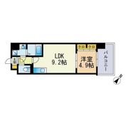 エスティメゾン薬院の間取り画像