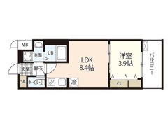 S-RESIDENCE表町の間取り画像