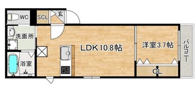 OAK VILLA MAISON SHIMOBARU NORTHの間取り画像