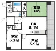 シャリテ今里の間取り画像