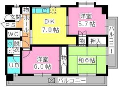 アース・フレンドリー室見の間取り画像