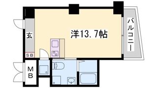 ロイスグラン神戸湊川公園の間取り画像