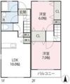 K&A’Sコーポの間取り画像