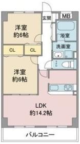 アニマートの間取り画像