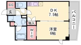 エステムコート神戸元町Ⅱリザーヴの間取り画像