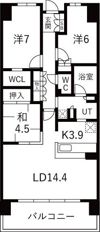 ザ・パークハウス相生山の間取り画像