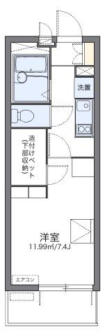 レオパレスヒルズMT八幡の間取り画像