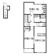 プティーシュシュ撫川の間取り画像
