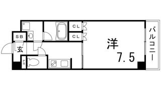 プラネソシエ神戸元町の間取り画像