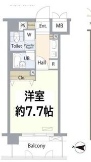 アボリアスコート笹塚EASTの間取り画像