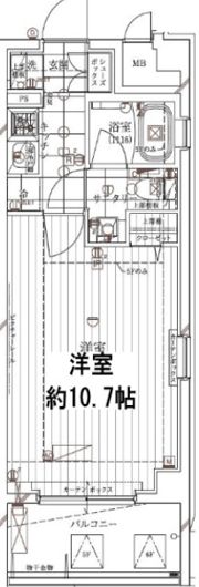レガリス門前仲町パークサイドの間取り画像
