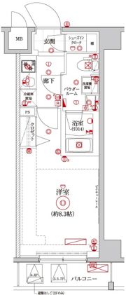 レアライズ押上の間取り画像