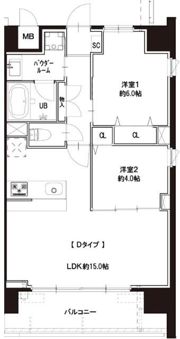 GRAND FARO 元住吉の間取り画像