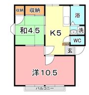 サンライフ若宮 Aの間取り画像