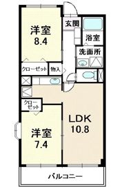 プラティーヌ パレの間取り画像