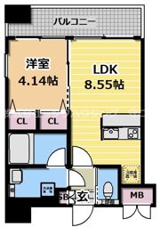 プレジオ城北の間取り画像