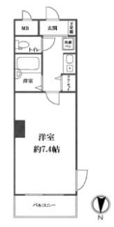 エスティライフ梅田新道の間取り画像