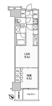 WORVE横浜伊勢佐木町の間取り画像