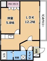 フォルティア栗東の間取り画像