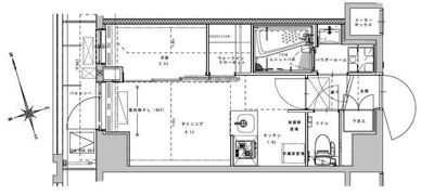 アジールコート大森西の間取り画像