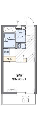 レオパレスオネスティⅢの間取り画像