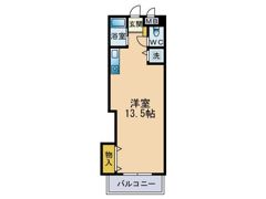 ダブルーン西新6の間取り画像